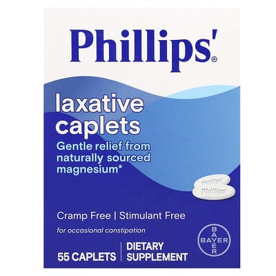 Phillips' Laxative Dietary Supplement Caplets, 55 Count