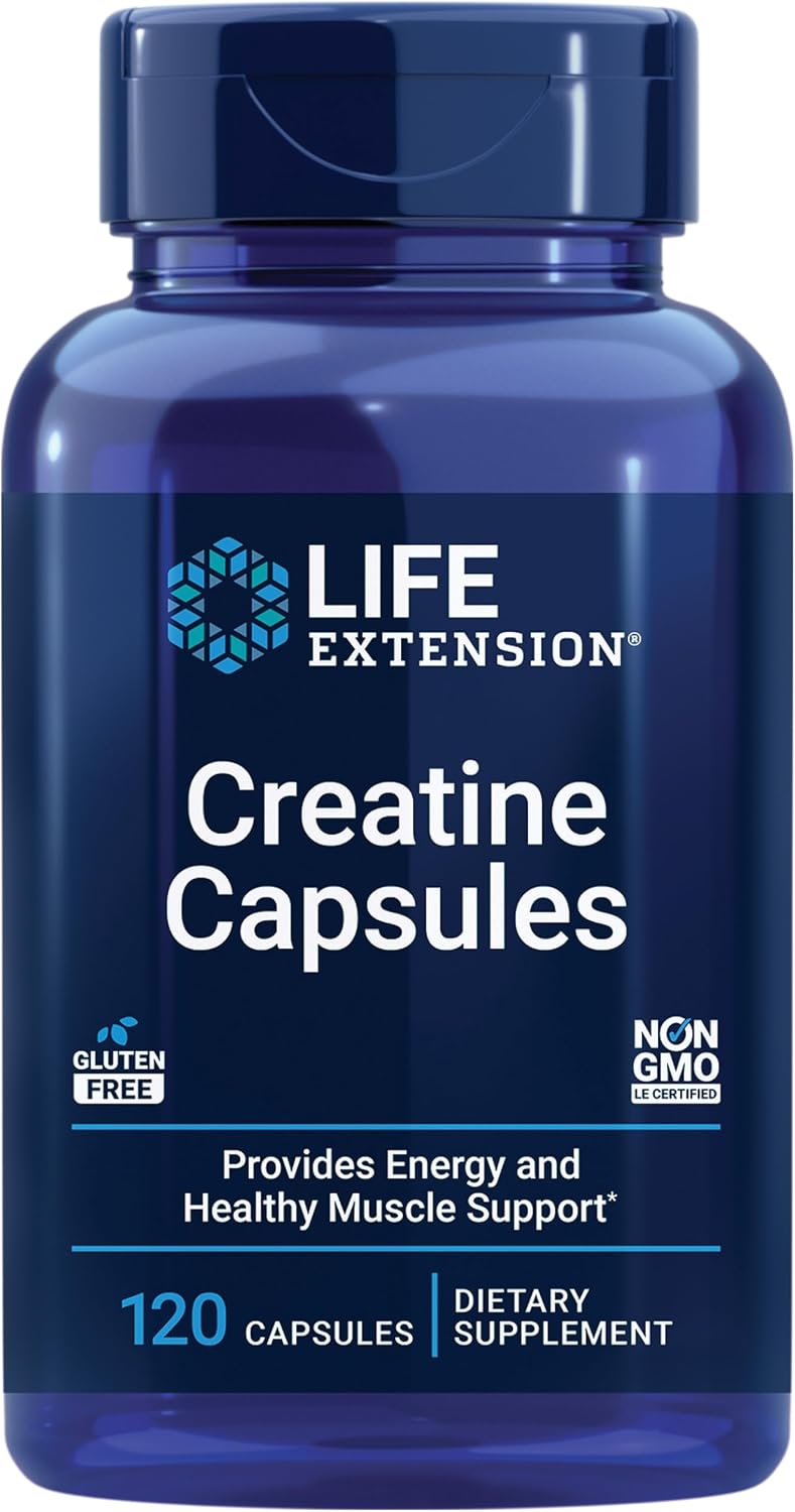 Life Extension Creatine Capsules - 120 Capsules