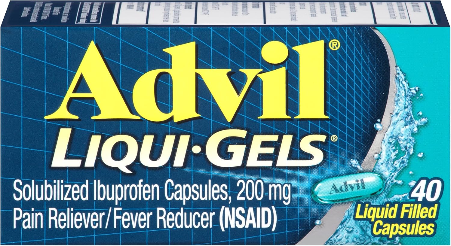 Advil Liqui-Gels Pain Reliever and Fever Reducer - 40 Liquid Filled Capsules
