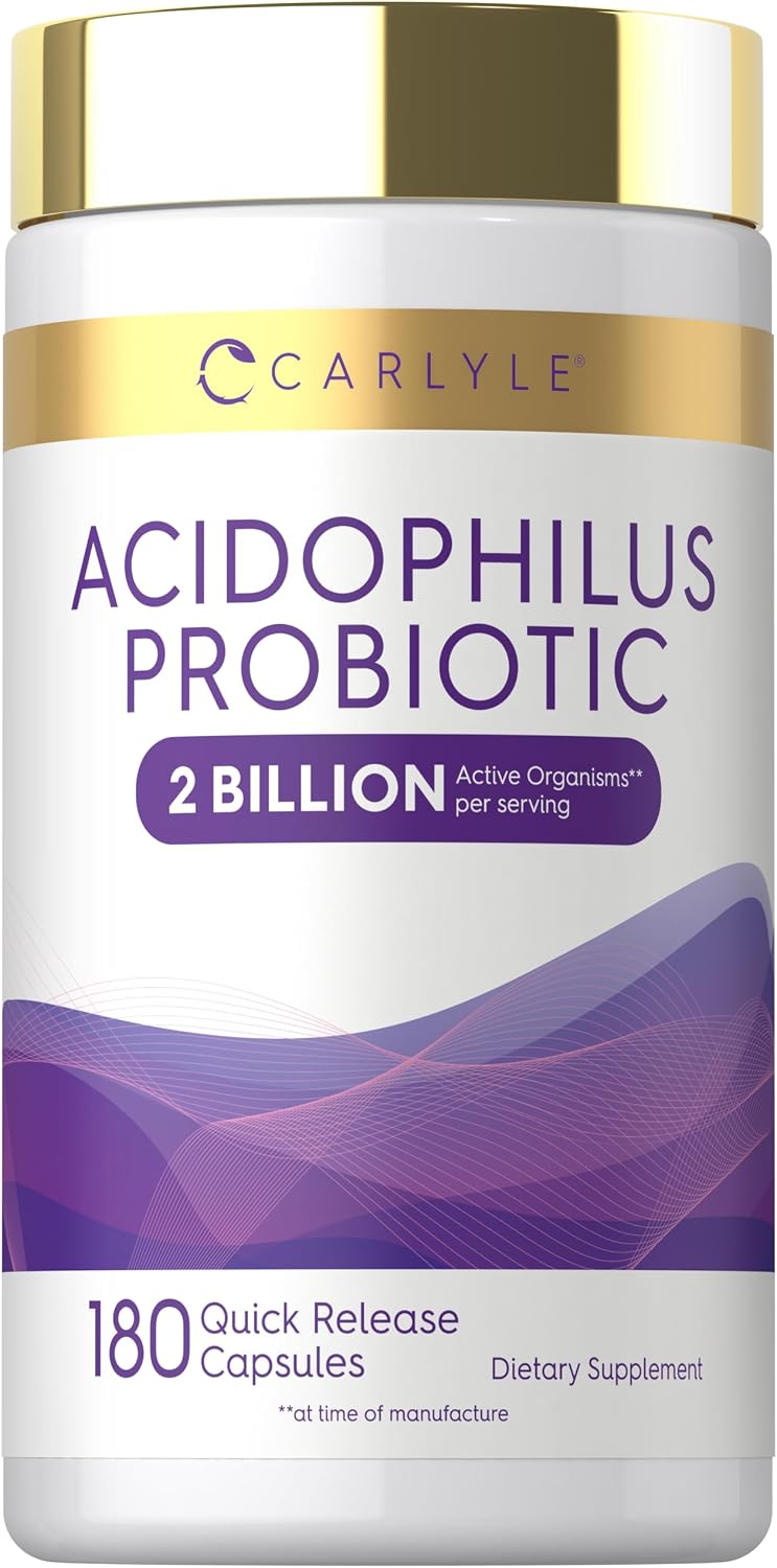 Carlyle Acidophilus Probiotic 2 Billion CFU 180 Quick Release Capsules