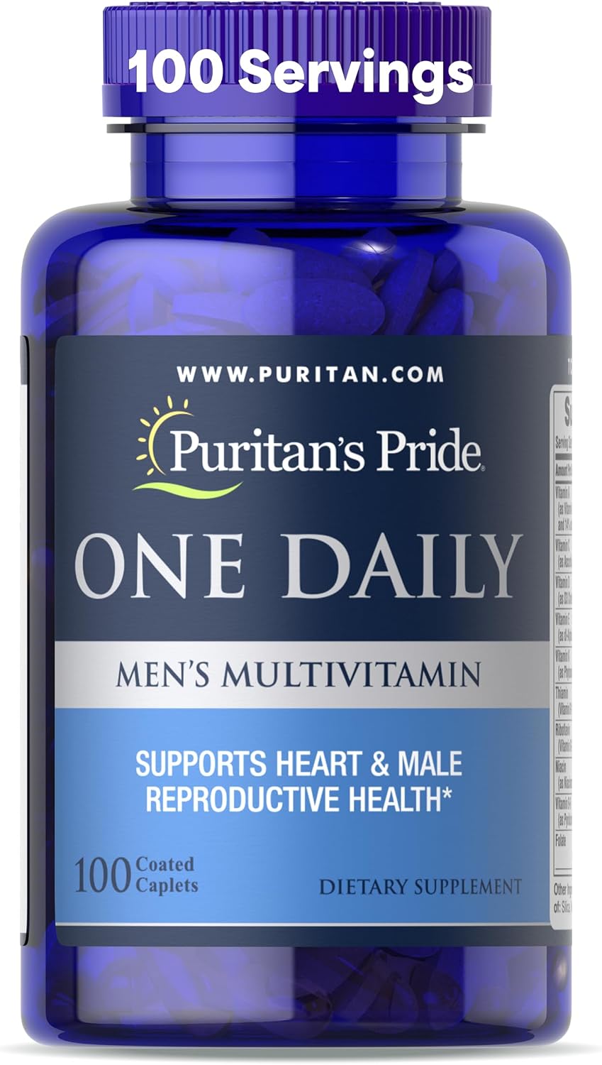 Puritan's Pride One Daily Men's Multivitamin-100 Caplets