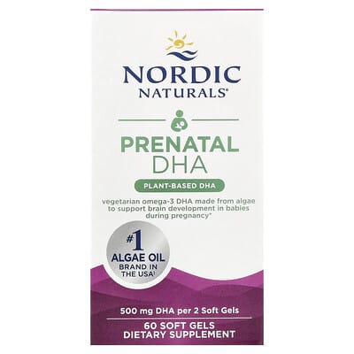 Nordic Naturals Prenatal DHA 250 mg, 60 Soft Gels