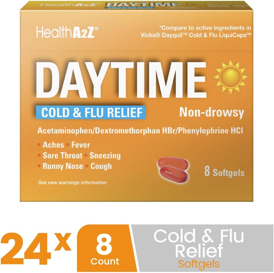 HealthA2Z® Cold & Flu Medicine 8 Count