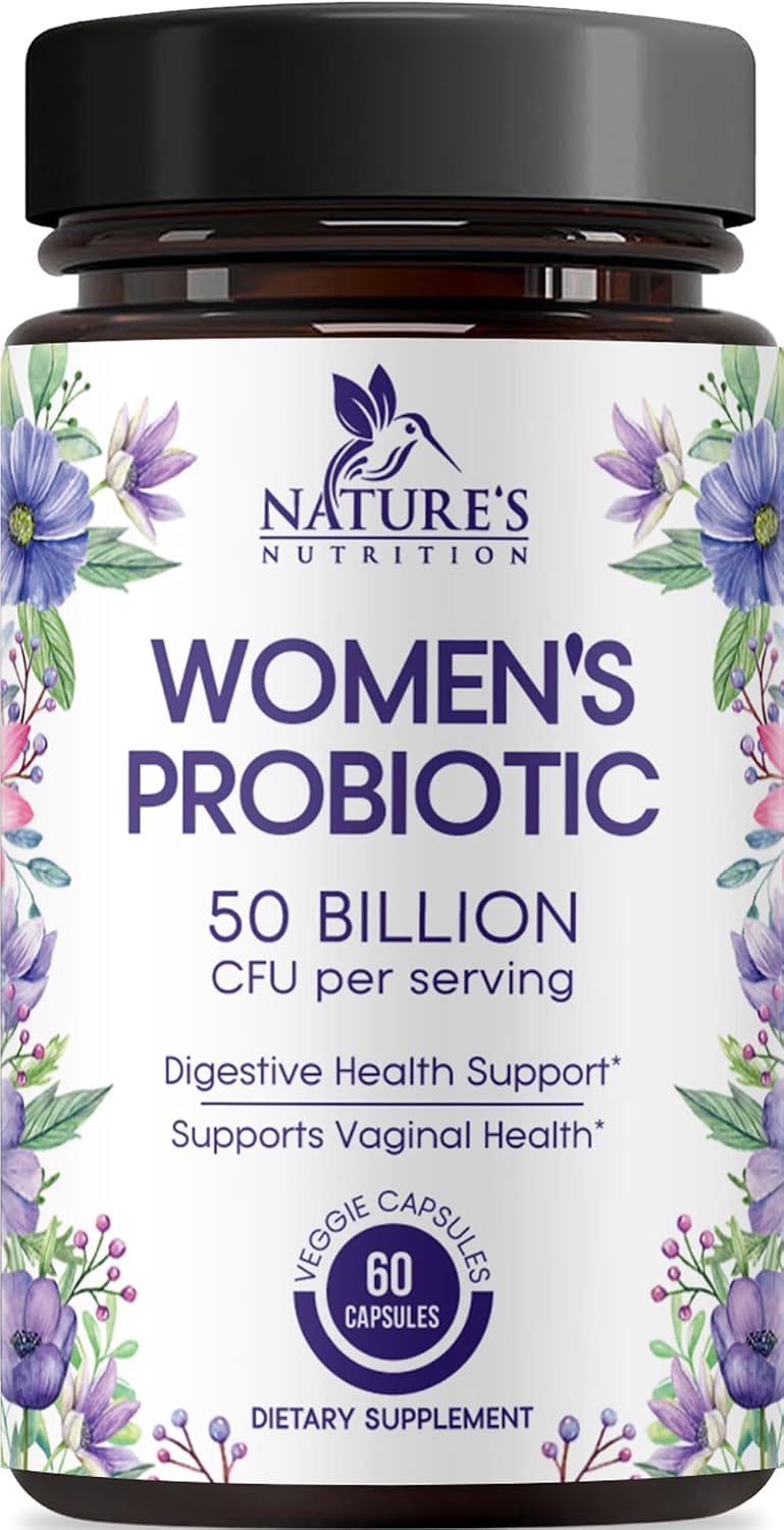 Nature's Nutrition Probiotics Women's Probiotic Blend 50 Billion CFU 60 Capsules