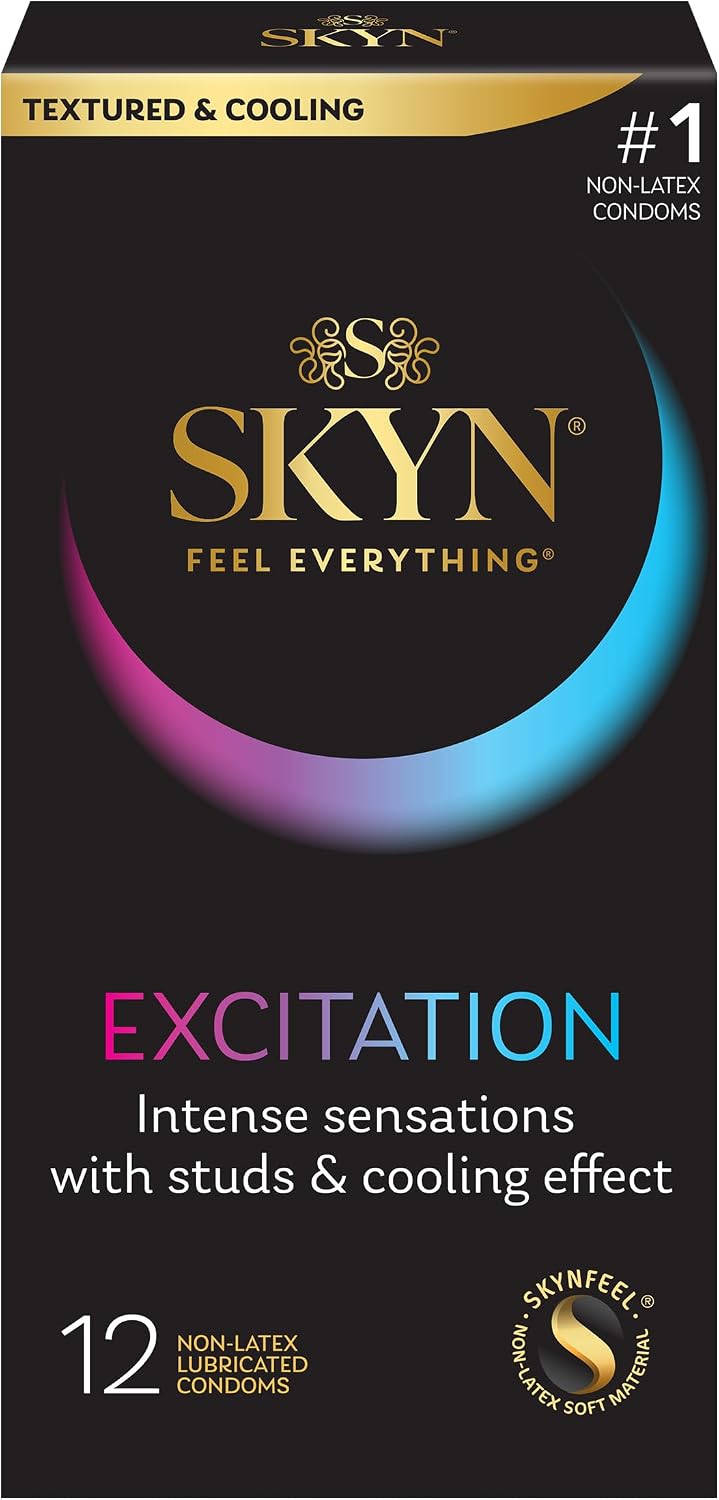 SKYN Excitation – 12 Count – Lubricated Latex-Free Condoms