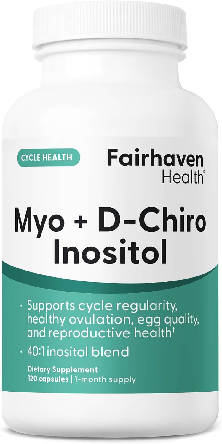 Fairhaven Health Myo-Inositol and D-Chiro Inositol 120 Capsules