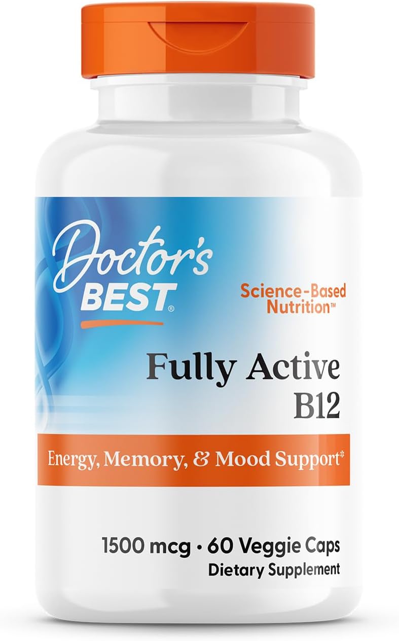 Doctor's Best Fully Active B12 1500 mcg, 60 Count