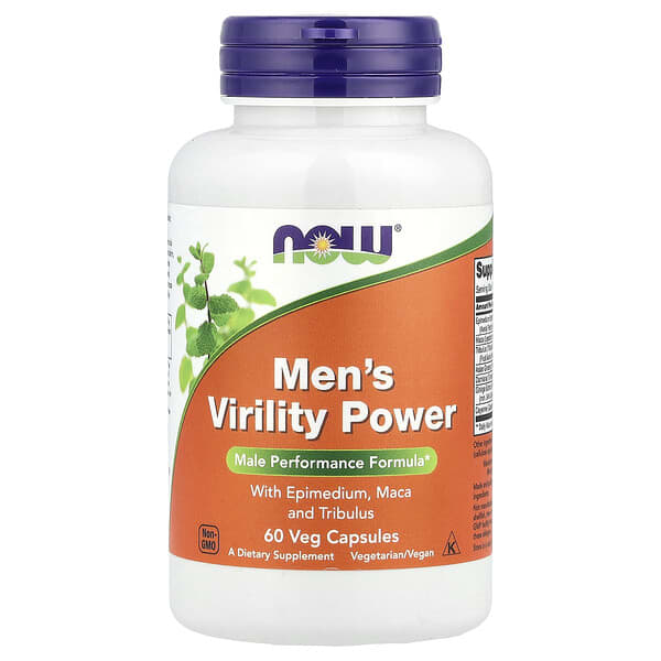 NOW Foods Men's Virility Power , 60 Veg Capsules