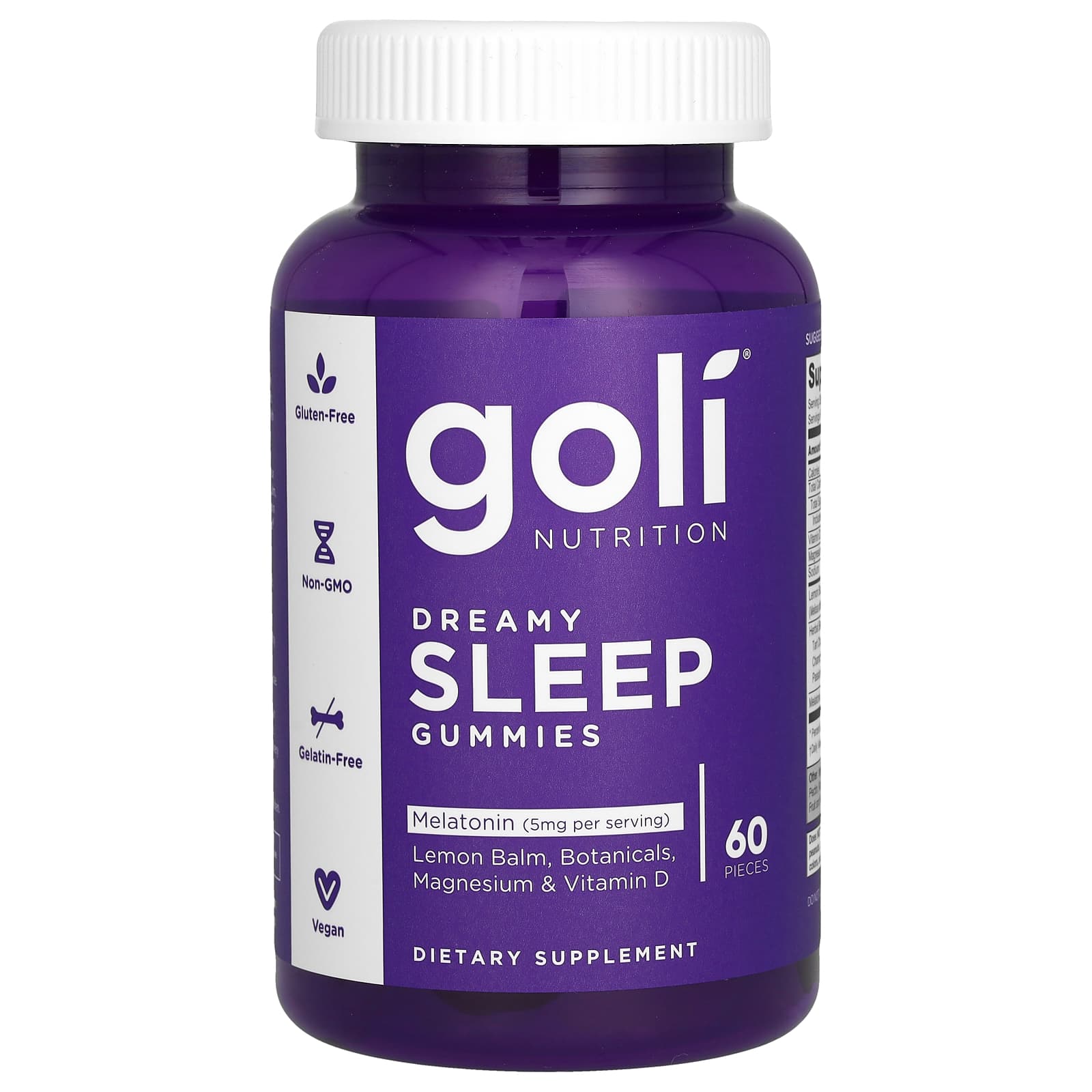 Goli Nutrition Sleep Dreamy Gummies, 60 Gummies