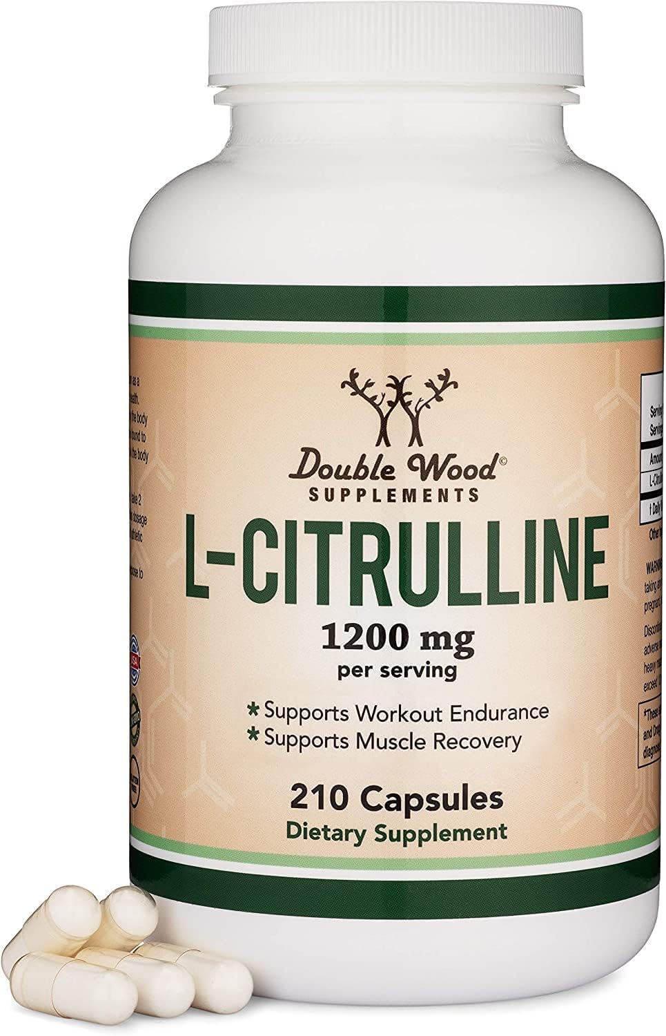 Double Wood L-Citrulline 1,200mg 210 Capsules