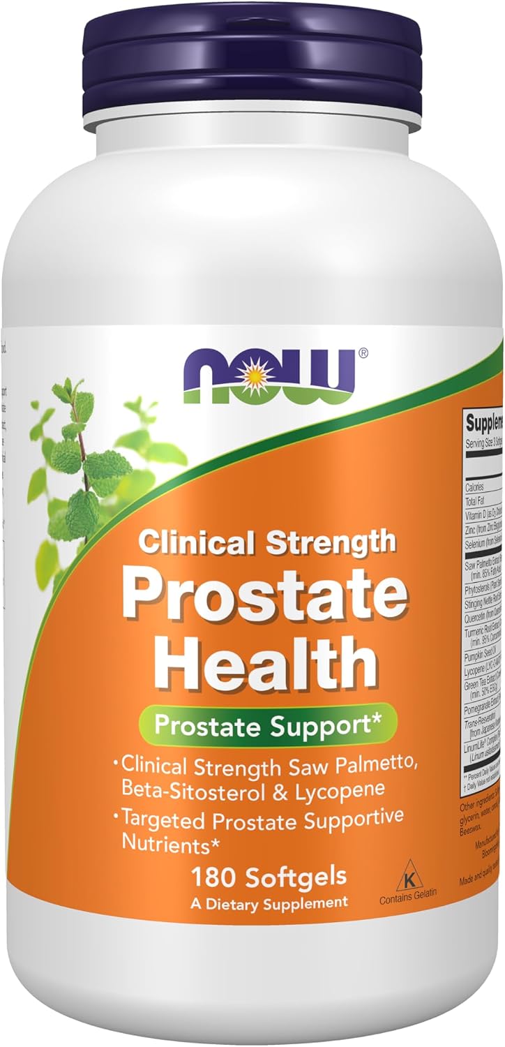 NOW Foods Clinical Strength Prostate Health, 180 Softgels