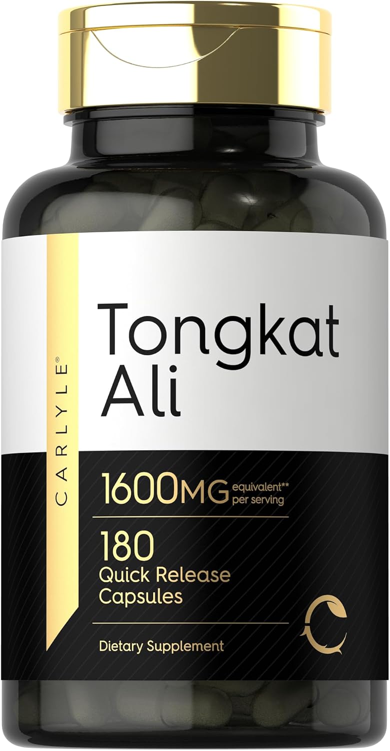 Carlyle Tongkat Ali 1,600mg, 180 Quick Release Capsules