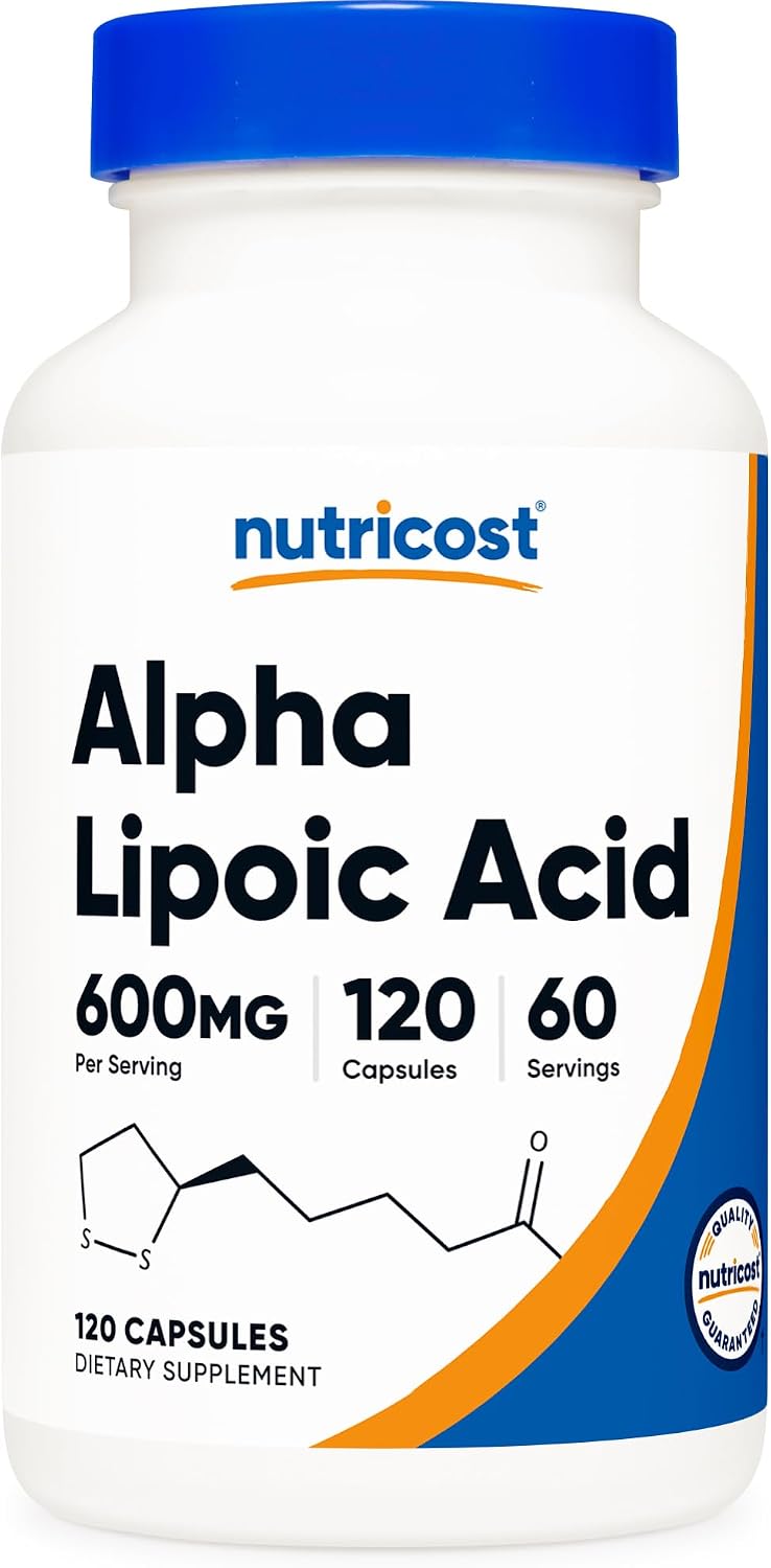 Nutricost Alpha Lipoic Acid 600 mg 120 Capsules