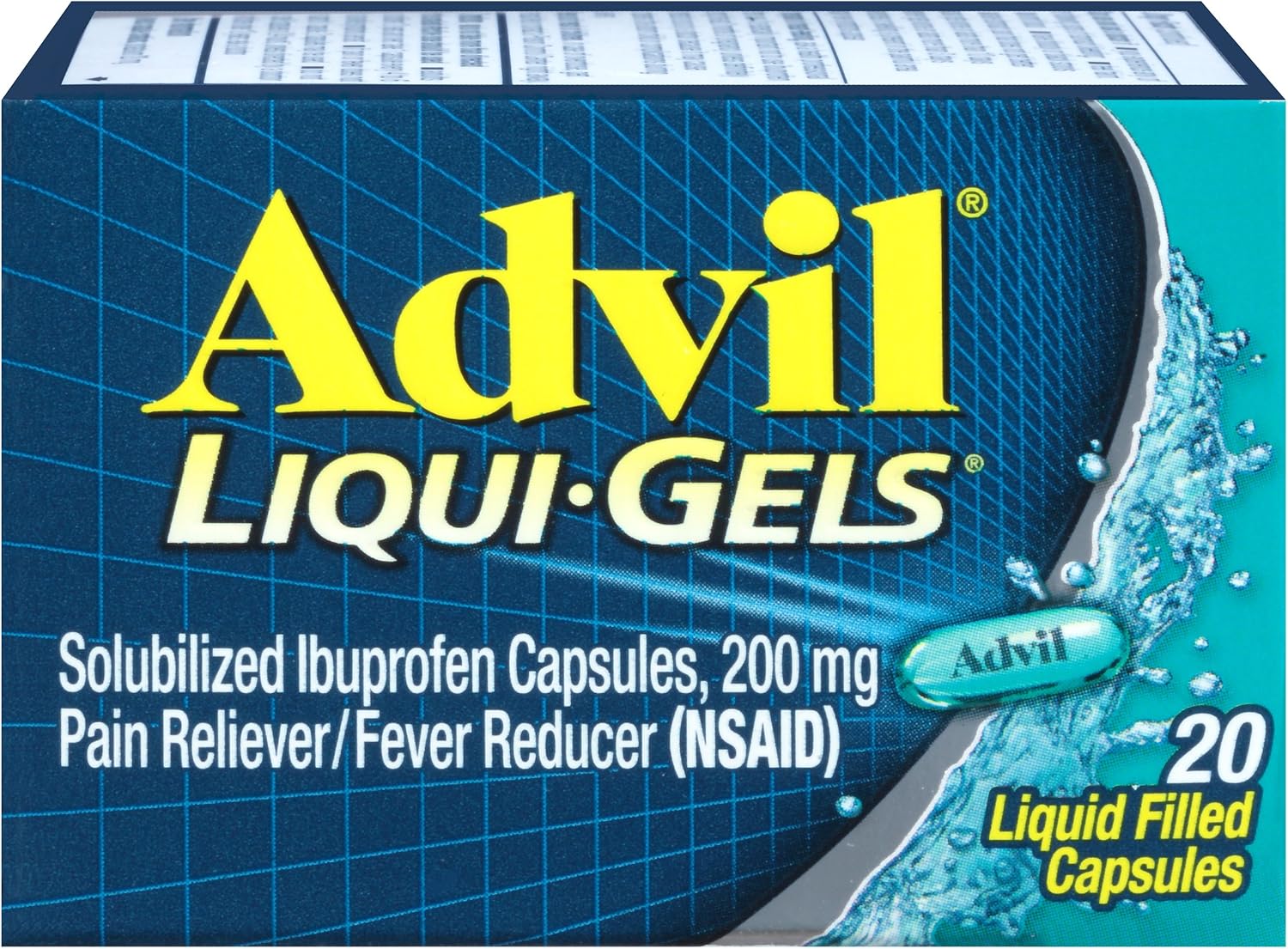 Advil Liqui-Gels Pain Reliever and Fever Reducer - 20 Liquid Filled Capsules