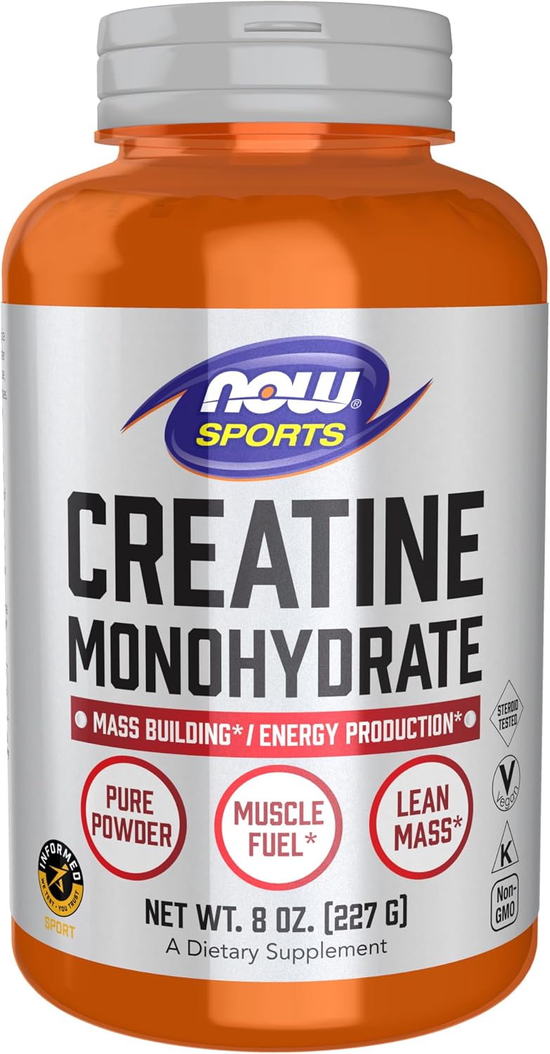 Now Sports Creatine Monohydrate powder, 8-ounce