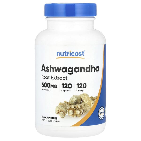 Nutricost Ashwagandha Root Extract 600 mg 120 Capsules