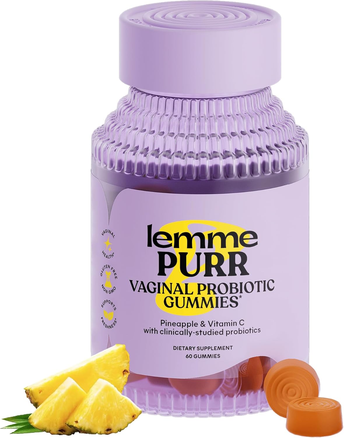 Lemme Purr Vaginal Probiotic Gummies for Women 60 Gummies