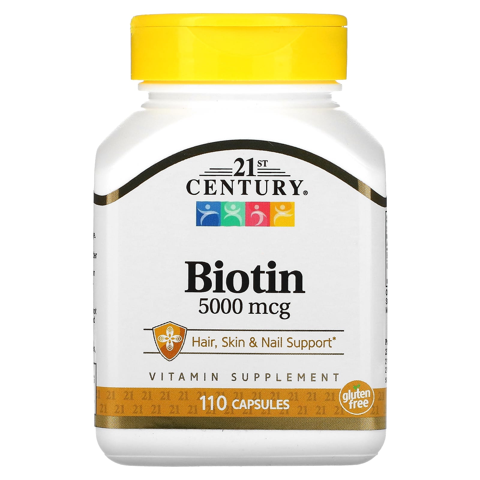 21st Century Biotin, 5,000 mcg, 110 Capsules