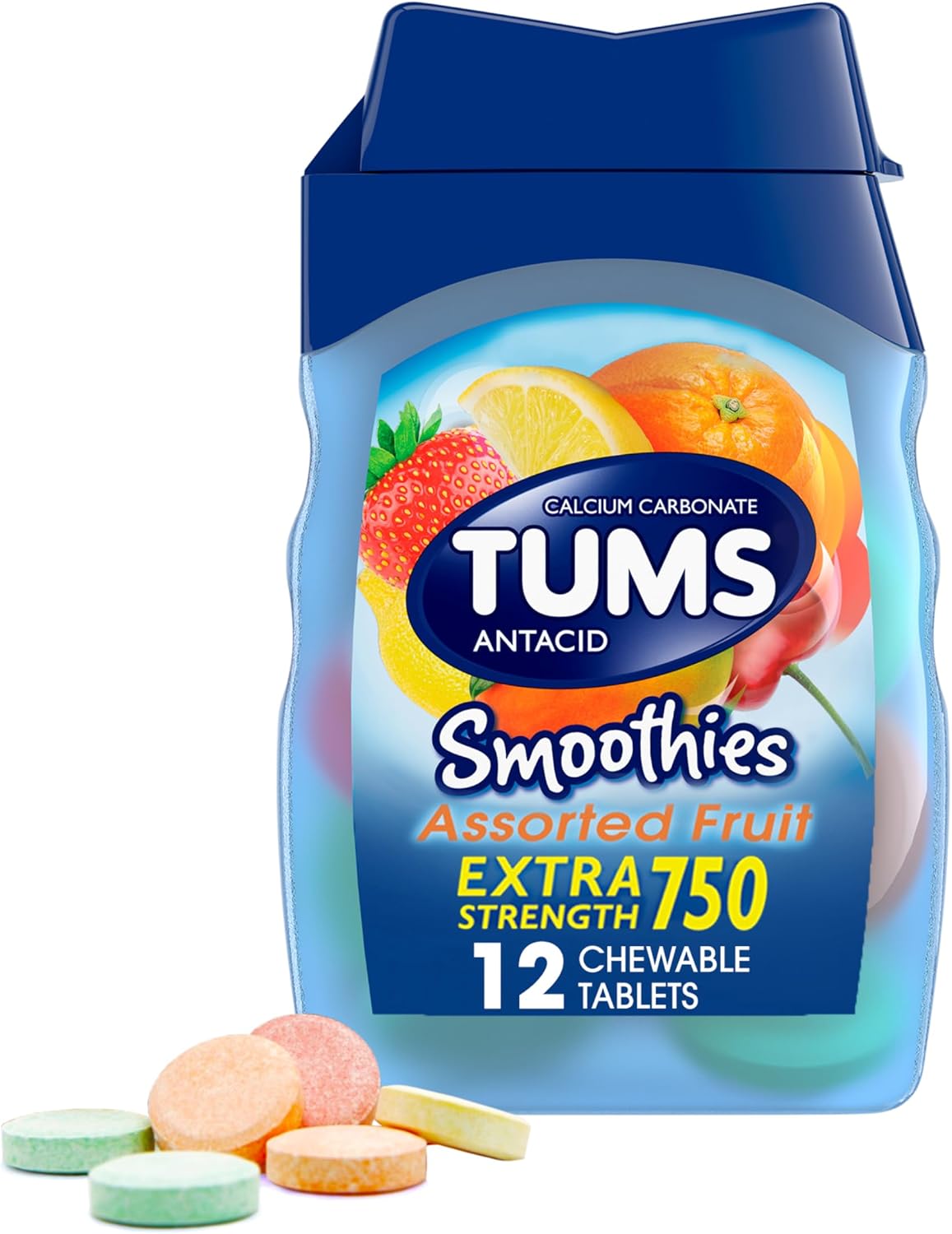 TUMS Smoothies Extra Strength Antacid Chewable - 12 Count