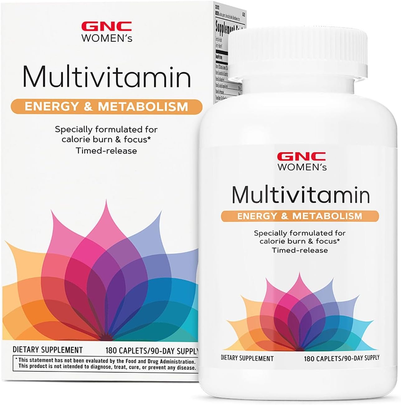 GNC Women’s Energy and Metabolism Multivitamin Caplets, 180 Capsules