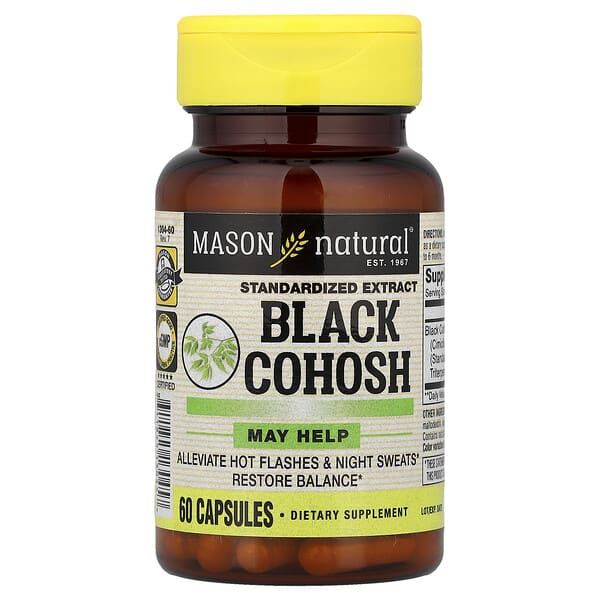 Mason Natural Black Cohosh Standardized Extract 60 Capsules