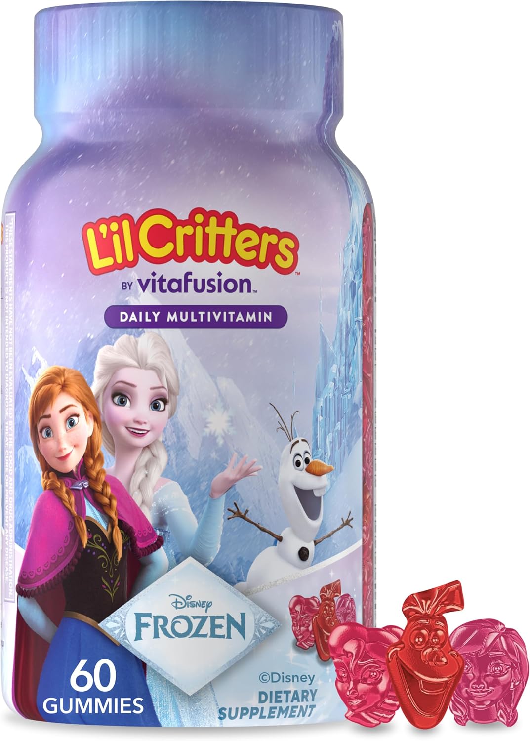 L'il Critters Frozen Daily Kids Multivitamin Gummies Assorted Berry Flavors 60 Gummies