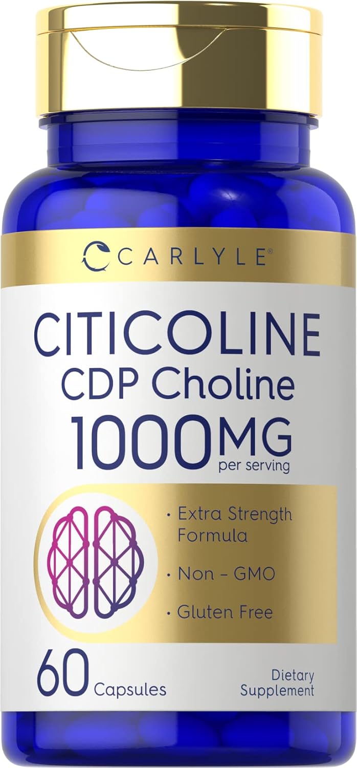 Carlyle Citicoline CDP Choline 1000mg 60 Capsules