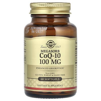 Solgar CoQ-10 Megasorb 100 mg 60 Softgels