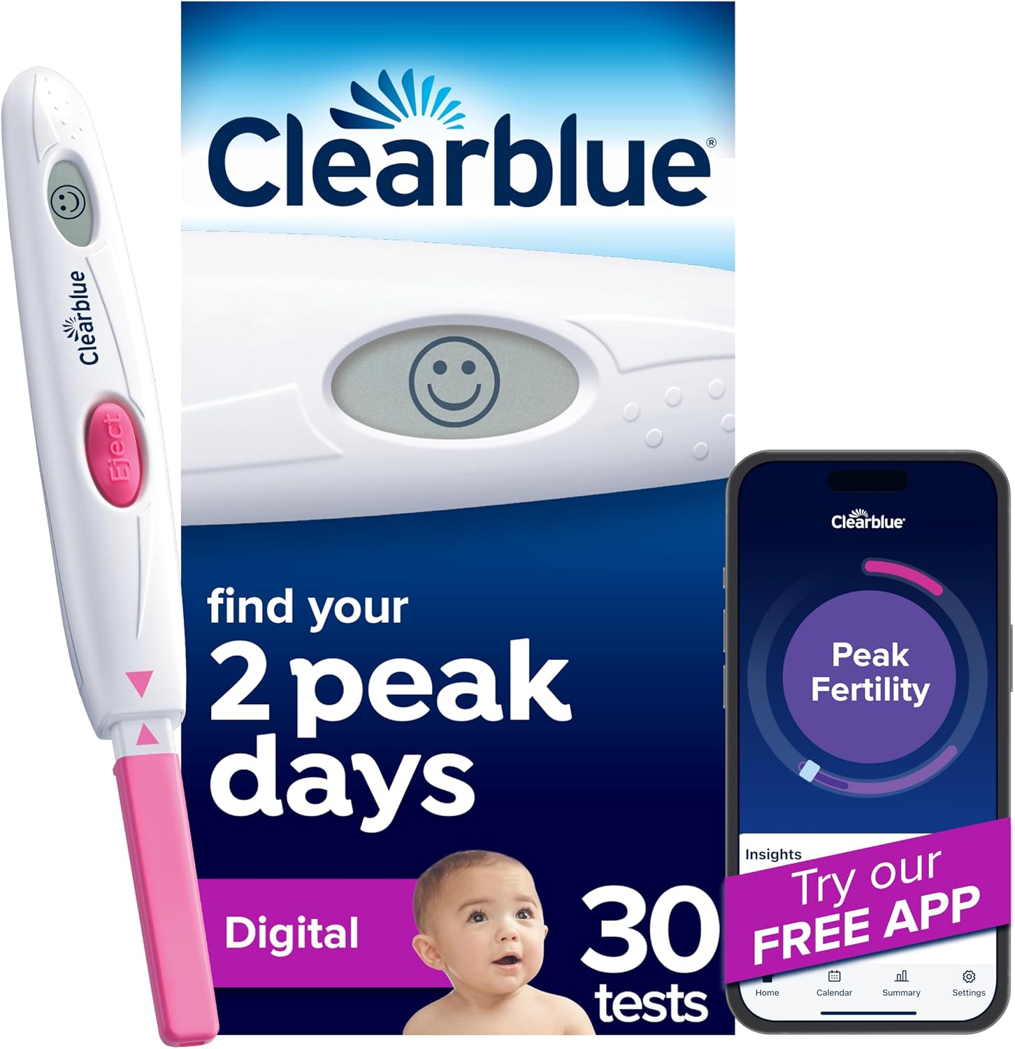 Clearblue Digital Ovulation Test, 30 Ct