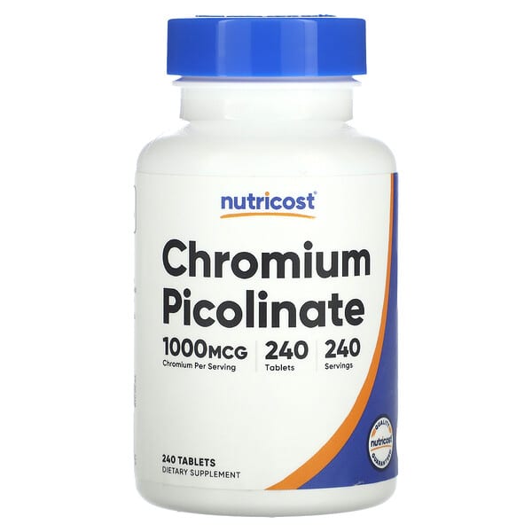 Nutricost Chromium Picolinate, 1,000 mcg 240 Tablets