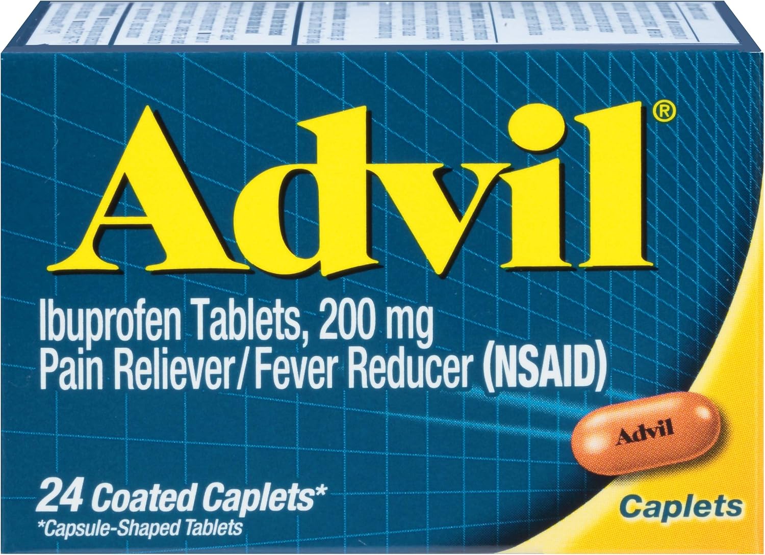 Advil Pain Reliever and Fever Reducer, Ibuprofen 200mg - 24 Coated Tablets