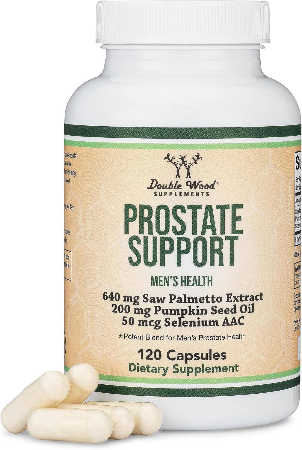 Double Wood Prostate Support Supplement 120 Capsules