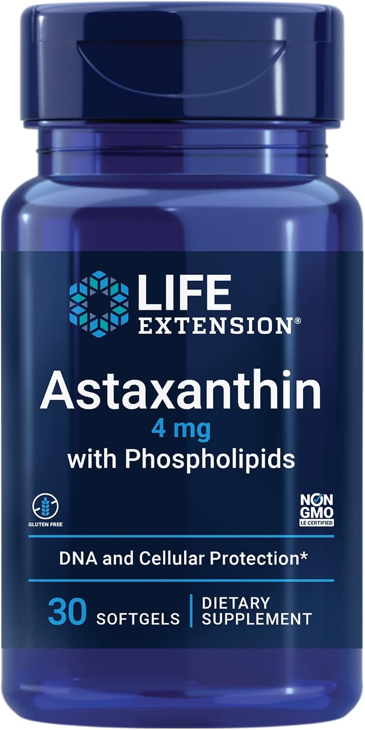 Life Extension Astaxanthin with Phospholipids 4 mg - 30 softgels