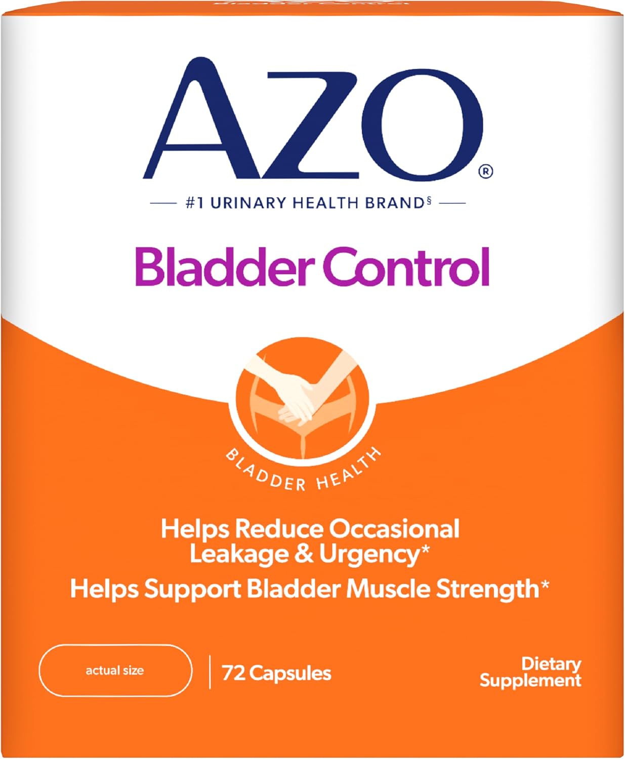 AZO Bladder Control with Go-Less Daily Supplement - 72 Capsules