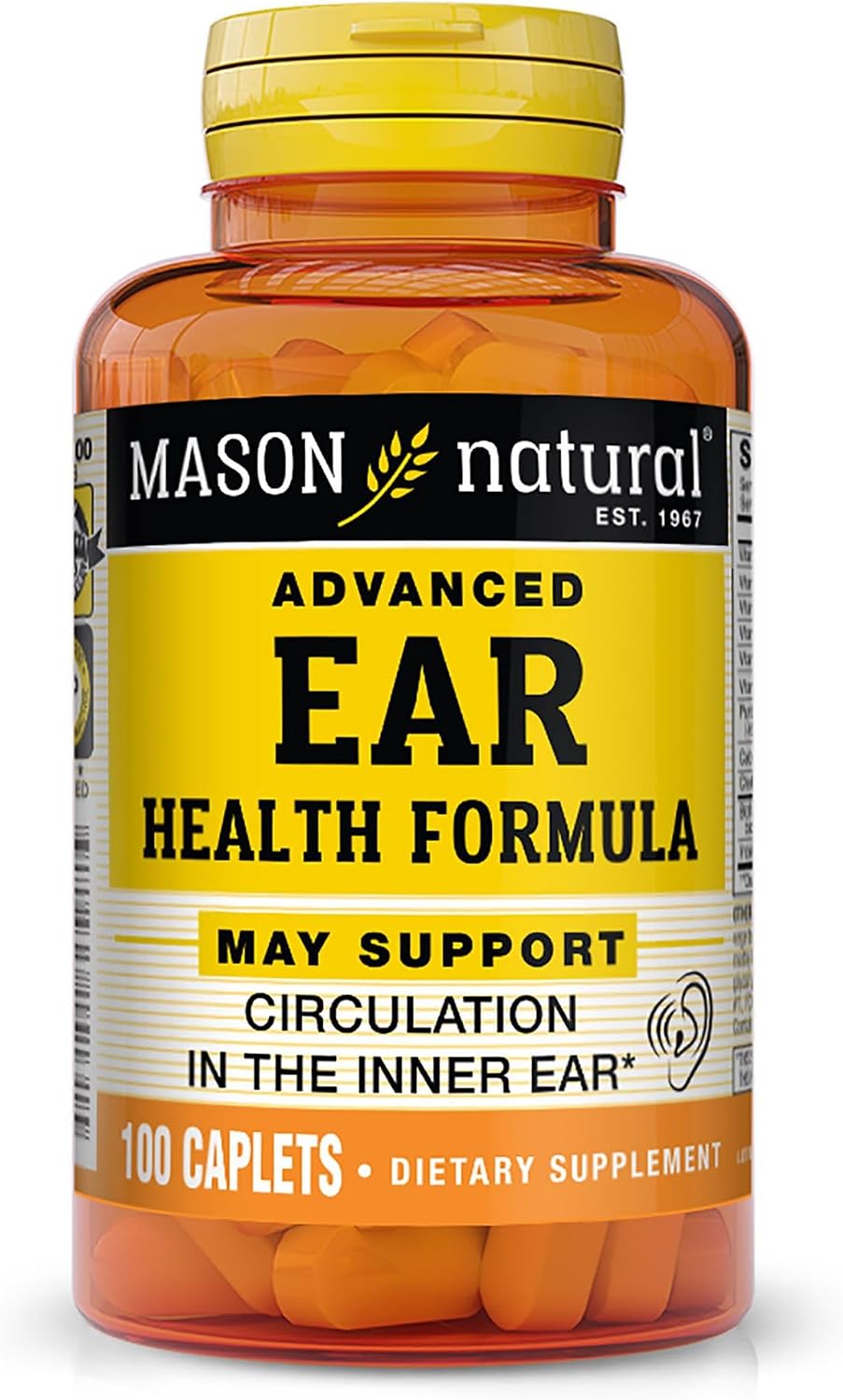 Mason Natural Advanced Ear Health, 100 Caplets