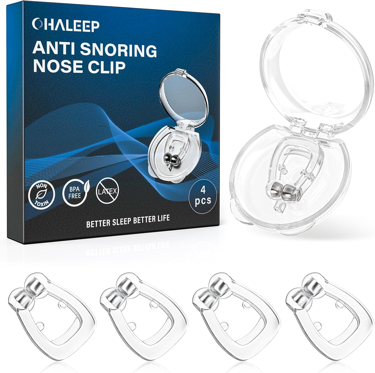 OHALEEP Anti Snoring Devices, 4 Pcs