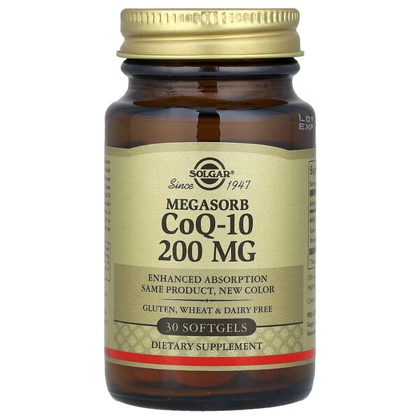 Solgar CoQ-10 Megasorb 200 mg 30 Softgels