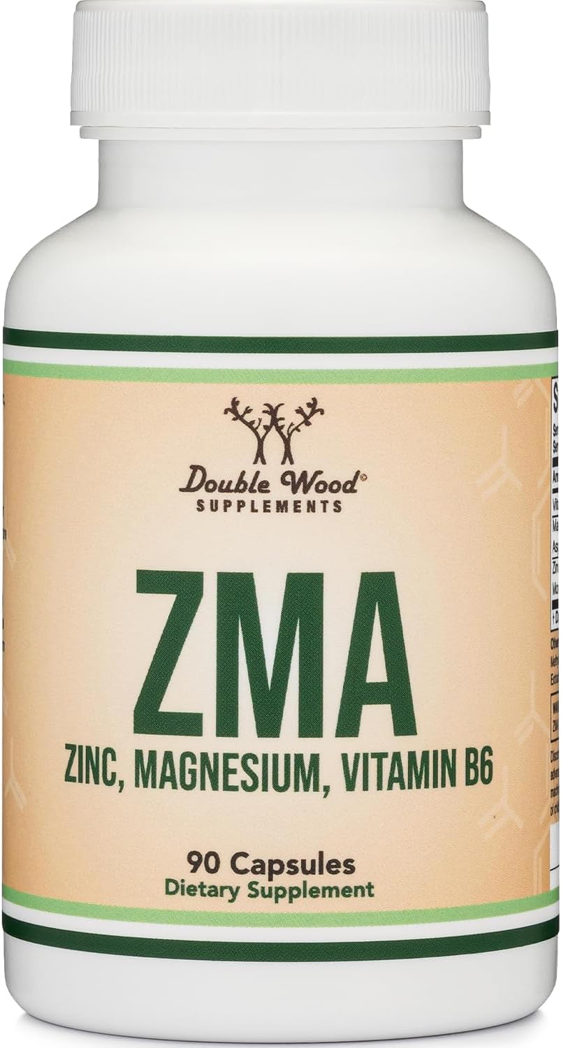 Double Wood ZMA Supplement for Men and Women 501mg, 90 Capsules