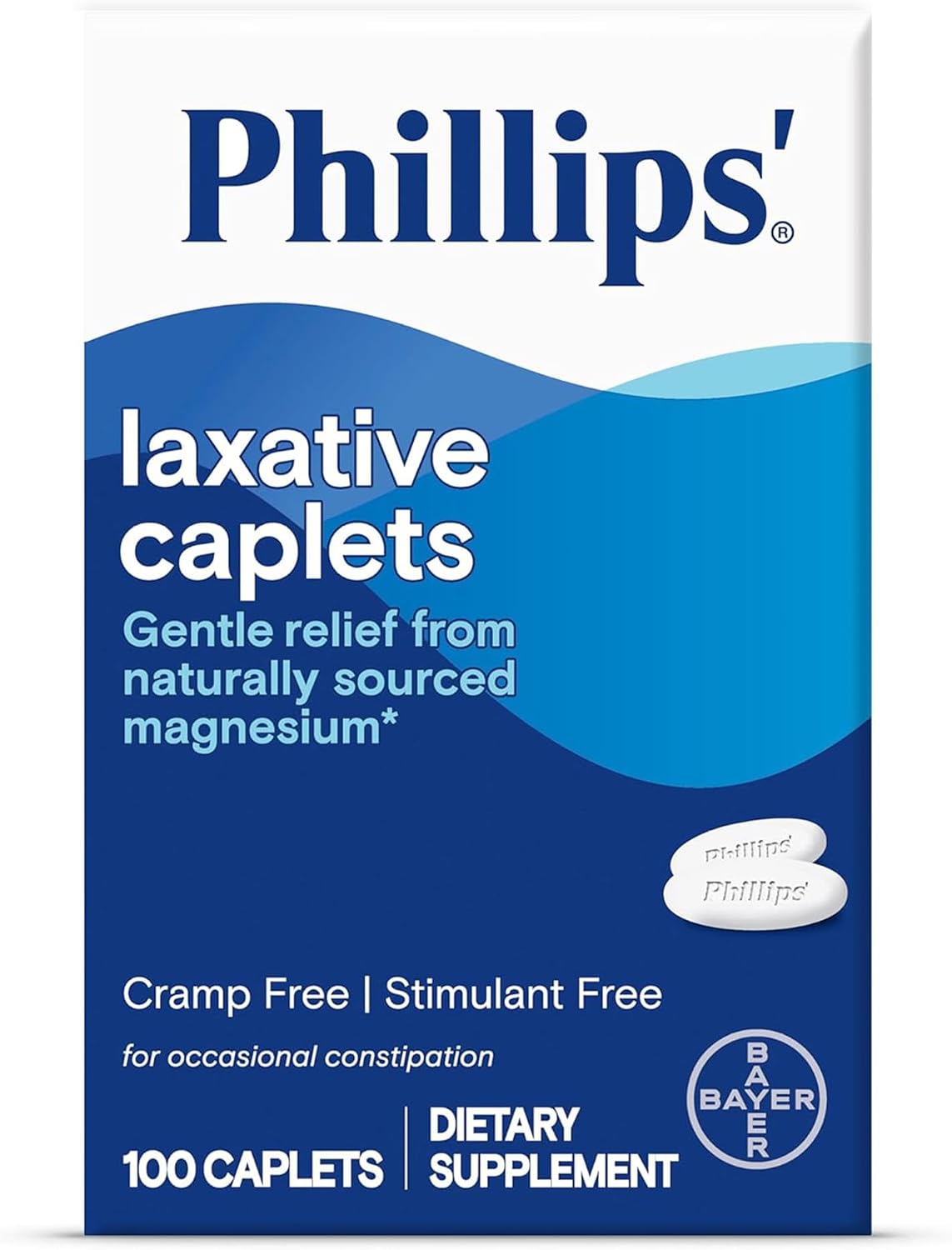 Phillips' Laxative Caplets, 100 Caplets