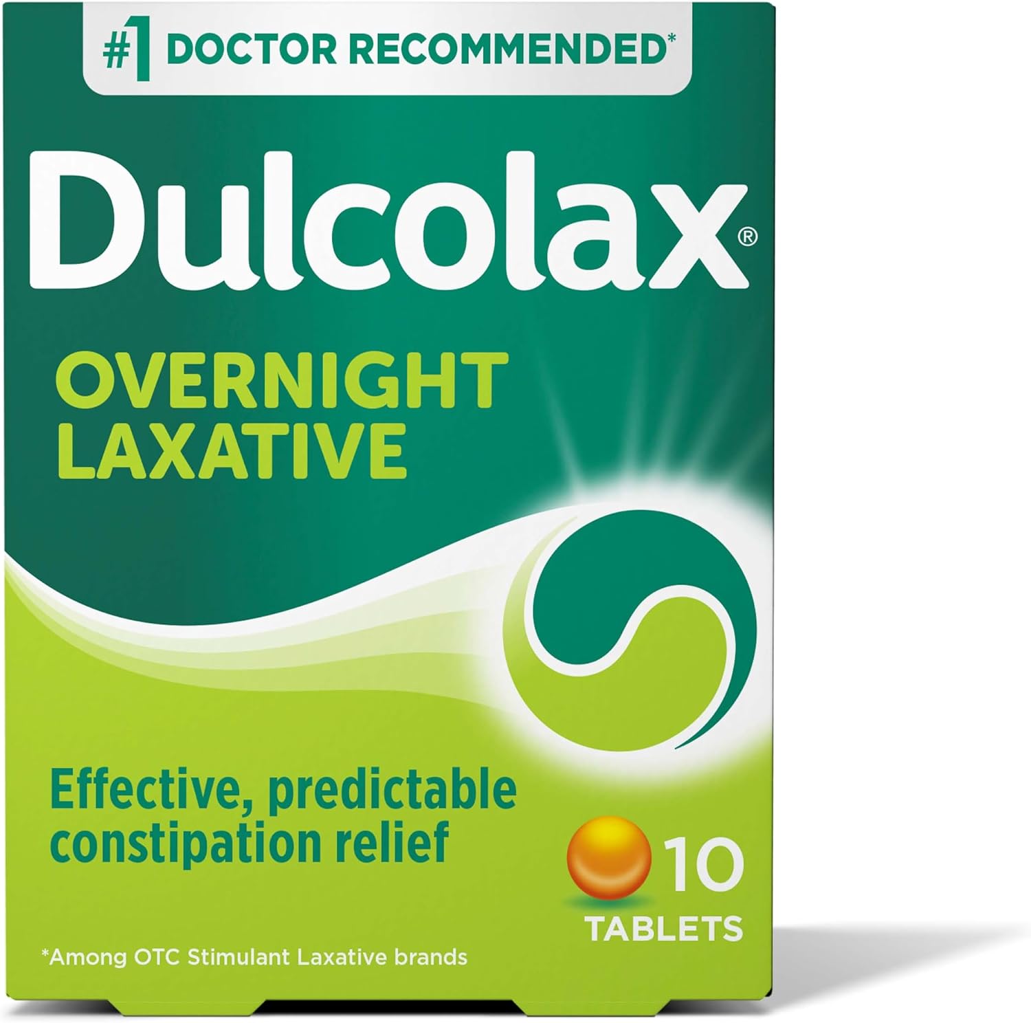 Dulcolax Stimulant Laxative Tablets, Bisacodyl 5 mg, 10 Count