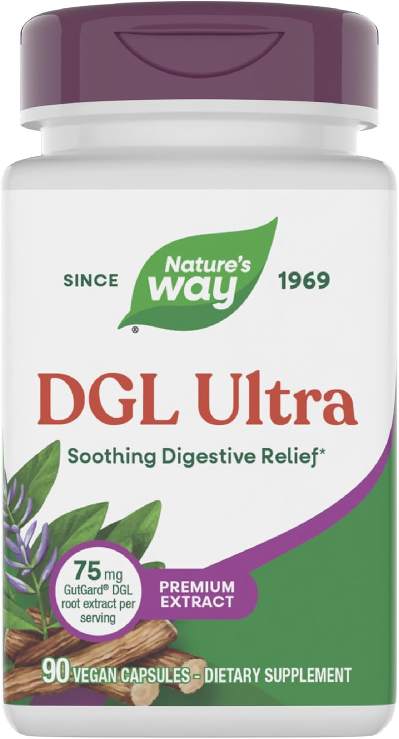 Nature's Way DGL Ultra 75 mg 90 Vegan Capsules