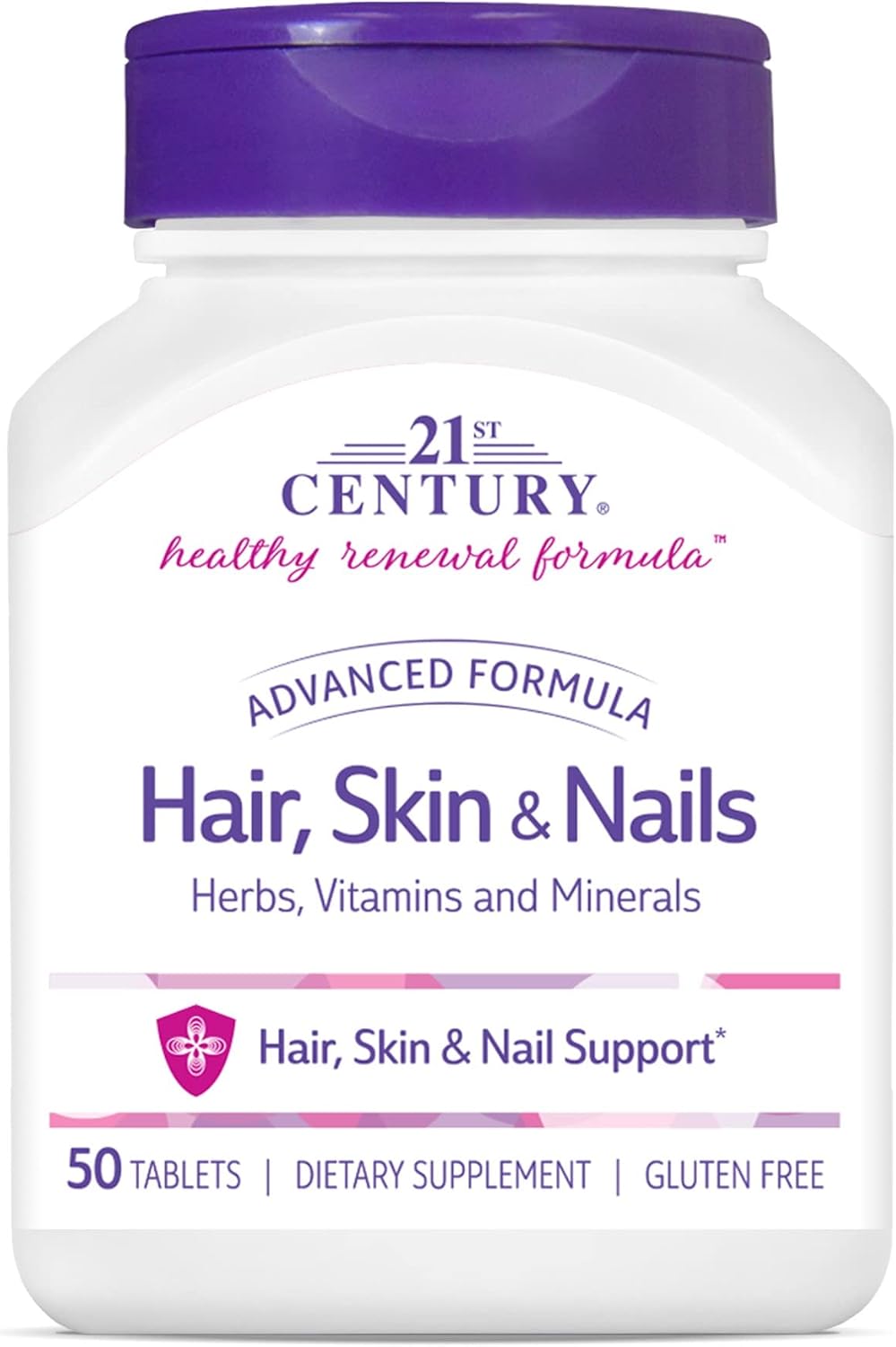 21st Century Hair, Skin and Nails, 50 Count