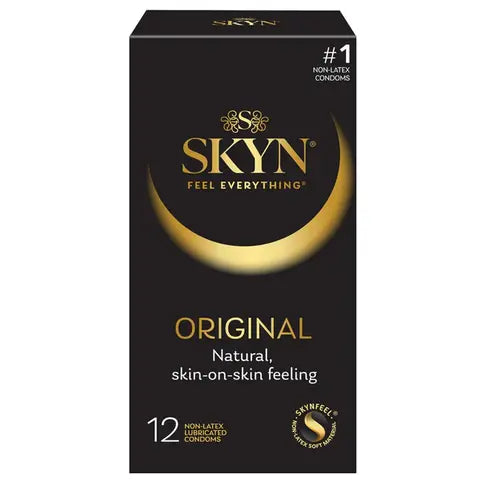 SKYN Original Non-Latex Lubricated Condoms, 12 Count