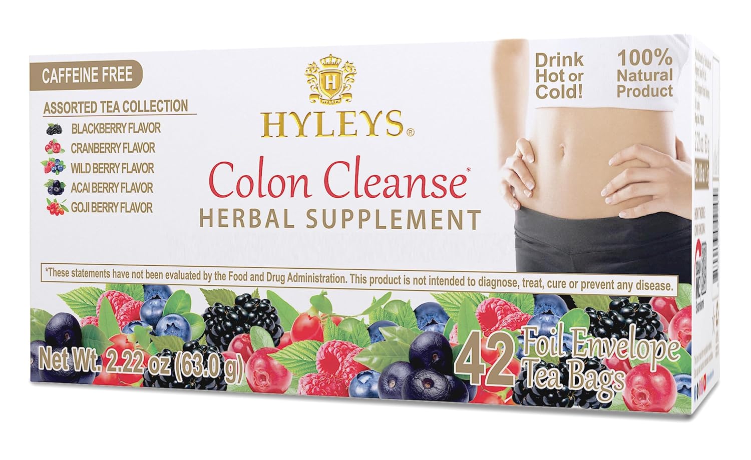 Hyleys Colon Cleanse Tea Assorted Flavors - 42 Tea Bags