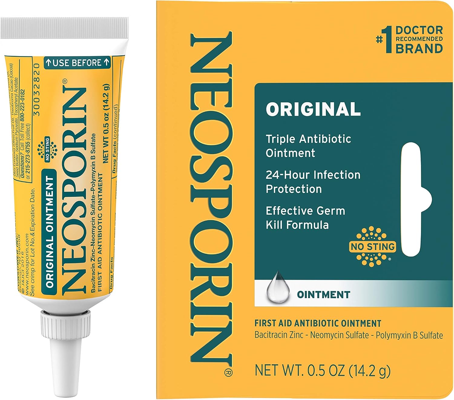 Neosporin Original First Aid Antibiotic Ointment 0.5 oz