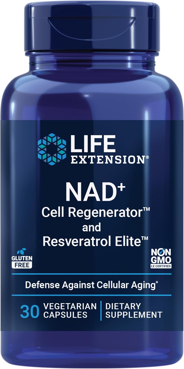 Life Extension NAD+ Cell Regenerator, 100 mg, 30 Vegetarian Capsules