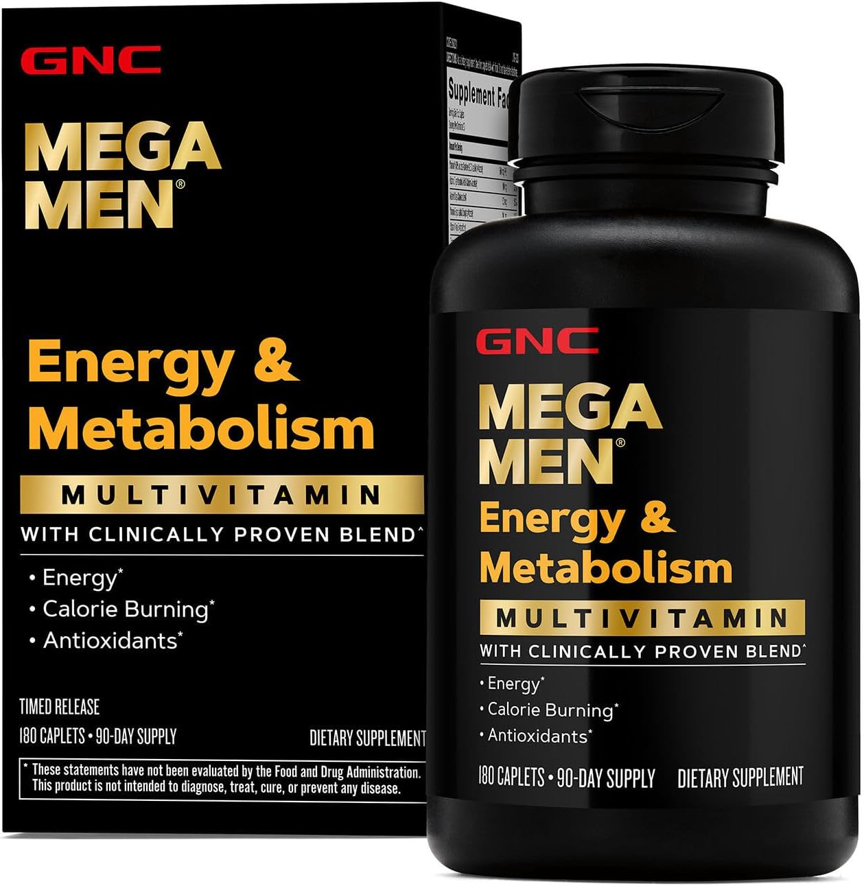 GNC Mega Men Energy & Metabolism Multivitamin 180 Count