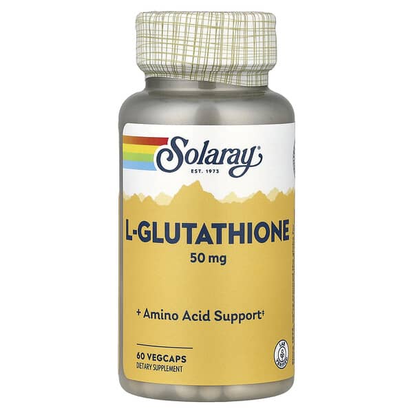 Solaray L-Glutathione, 50 mg, 60 Capsules