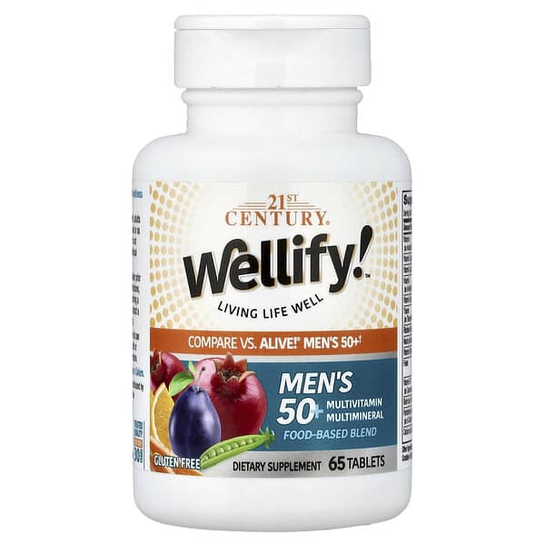 21st Century Wellify Men's 50+ Multivitamin Multimineral, 65 Tablets