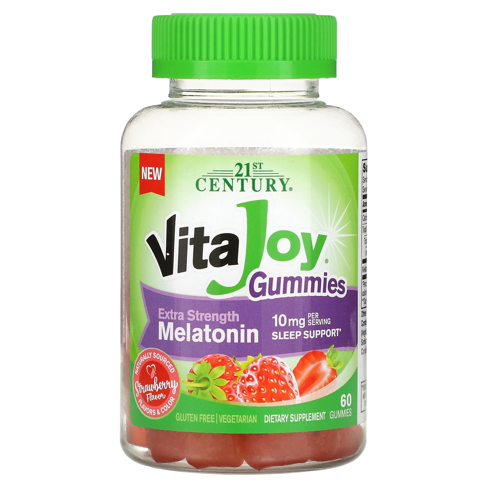 21st century Vita Joy Melatonin Gummies 10mg, 60 gummies